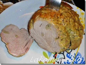 свинина шпигованная чесноком в маринаде из киви (2) (1)