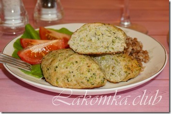 куриные котлеты с брокколи в духовке (3)
