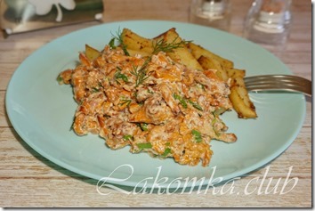 лисички жареные со сметаной и луком (2)