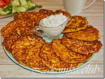 драники из тыквы и картофеля