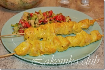 куриный шашлык в пряном маринаде куриный шашлык в пряном маринаде